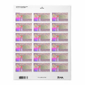 Elegante stijlvol romantisch, Glitter Bokeh, Lippe Etiket (Full Sheet)