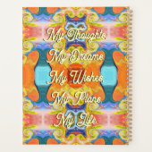 Elegante stijlvolle Abstracte Art Deco Imperial Ma Planner (Achterkant)