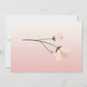 Elegante Stijlvolle Bloemige Bewaar De Datum Save The Date (Achterkant)
