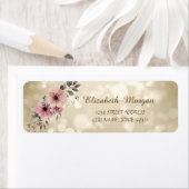 Elegante stijlvolle bokeh, bloemen adres etiket (Insitu)