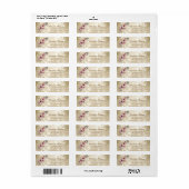 Elegante stijlvolle bokeh, bloemen adres etiket (Full Sheet)