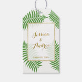 Elegante stijlvolle Bracken Bruiloft Cadeaulabel (Voorkant)