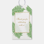 Elegante stijlvolle Bracken Bruiloft Cadeaulabel (Achterkant)