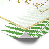 Elegante stijlvolle Bracken bruiloft Poster (Hoek)