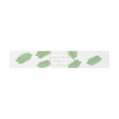 Elegante stijlvolle Bracken bruiloft Uitnodigingen Wikkel (Vlak)
