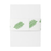 Elegante stijlvolle Bracken bruiloft Uitnodigingen Wikkel (Achterkant Voorbeeld)