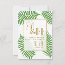 Elegante stijlvolle bracken save the date