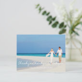 Elegante stijlvolle bruiloft dank u Briefkaart (Staand voorkant)