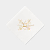 Elegante Stijlvolle bruiloft Folie Servetten (Rechts)