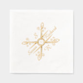 Elegante Stijlvolle bruiloft Folie Servetten (Voorkant)
