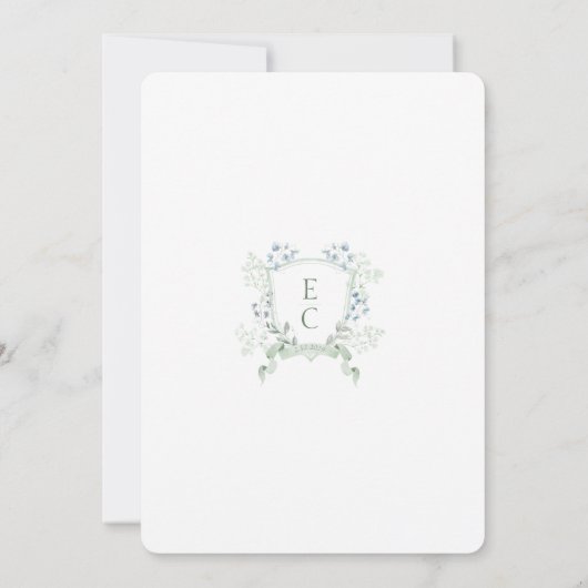 Elegante stijlvolle bruiloft save the date (Achterkant)