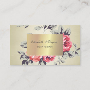Elegante Stijlvolle Chic,Bloemen Visitekaartje