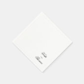 Elegante stijlvolle chic moderne eenvoudige minima servet (Hoek)
