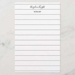 Elegante stijlvolle chic takenlijst handschrift sc briefpapier