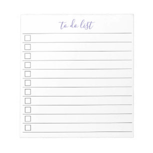 Elegante stijlvolle chic takenlijst handschrift sc notitieblok