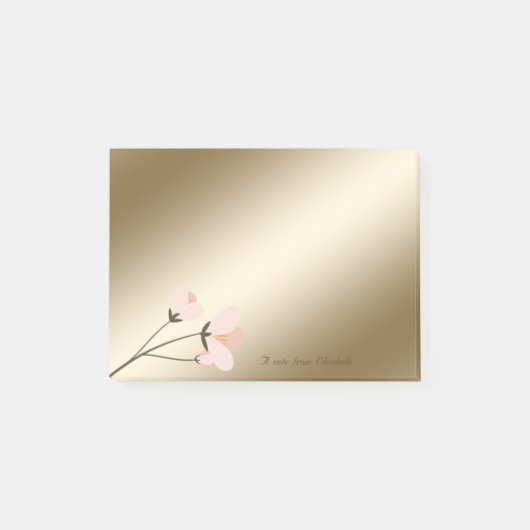 Elegante stijlvolle, chique bloem post-it® notes (Voorkant)