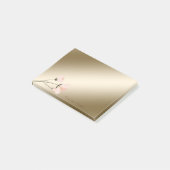 Elegante stijlvolle, chique bloem post-it® notes (Schuin)