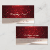 Elegante Stijlvolle Chique , Bokeh Loyalty Card (Voorkant / Achterkant)