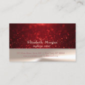Elegante Stijlvolle Chique , Bokeh Loyalty Card (Achterkant)