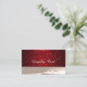Elegante Stijlvolle Chique , Bokeh Loyalty Card (Staand voorkant)