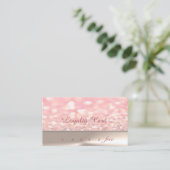 Elegante Stijlvolle Chique , Bokeh Loyalty Card (Staand voorkant)