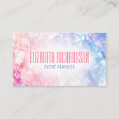 Elegante stijlvolle chique holografische iriserend visitekaartje (Voorkant)