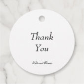 Elegante stijlvolle chique moderne eenvoudige mini bedankjes labels (Achterkant)