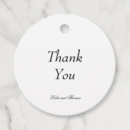 Elegante stijlvolle chique moderne eenvoudige mini bedankjes labels (Voorkant)