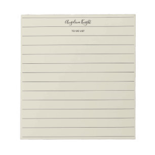 Elegante stijlvolle chique takenlijst handschrift  notitieblok