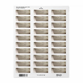 Elegante stijlvolle Chiv,Parels Etiket (Full Sheet)