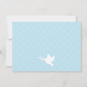 Elegante Stijlvolle Damask Fotodoop Uitnodigingen (Achterkant)