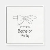 Elegante stijlvolle das aangepaste vrijgezellenfee servet (Voorkant)