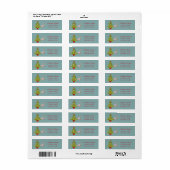 Elegante, stijlvolle dennenboom, flamingo met kers etiket (Full Sheet)