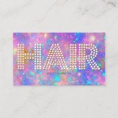 Elegante stijlvolle diamanten gouden vuur opaal st visitekaartje (Voorkant)