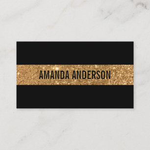 Elegante stijlvolle Faux Gold Glitter   VISITEKAAR Visitekaartje
