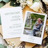 Elegante stijlvolle foto bruiloft Save the date