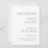 Elegante stijlvolle foto bruiloft Save the date (Achterkant)
