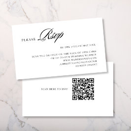 Elegante Stijlvolle Gesofisticeerde QR-code aan de Informatiekaartje