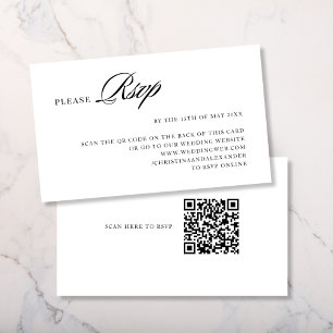 Elegante Stijlvolle Gesofisticeerde QR-code aan de Informatiekaartje