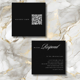 Elegante Stijlvolle Gesofisticeerde QR-code aan de Informatiekaartje