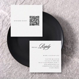 Elegante Stijlvolle Gesofisticeerde QR-code aan de Informatiekaartje
