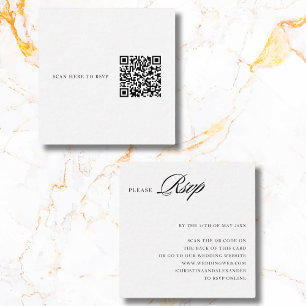 Elegante stijlvolle gesofisticeerde QR-code aan de Informatiekaartje