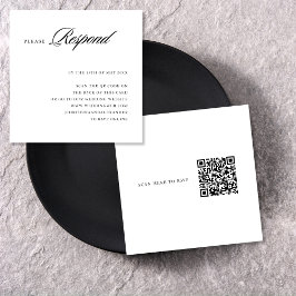 Elegante Stijlvolle Gesofisticeerde QR-code aan de Informatiekaartje