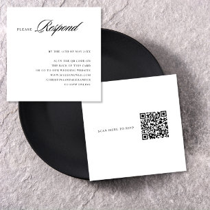 Elegante Stijlvolle Gesofisticeerde QR-code aan de Informatiekaartje