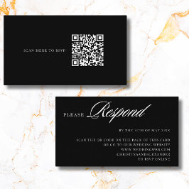 Elegante Stijlvolle Gesofisticeerde QR-code aan de Informatiekaartje