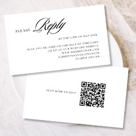 Elegante Stijlvolle Gesofisticeerde QR-code aan de Informatiekaartje