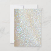 Elegante stijlvolle, glinsterende, madelief tafelk kaart (Achterkant)