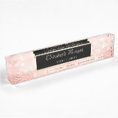 Elegante stijlvolle glitter bokeh, frame naambordje