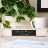 Elegante stijlvolle glitter bokeh, frame naambordje