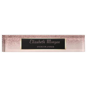 Elegante stijlvolle glitter bokeh ombre , frame naambordje